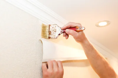 Pose de papier peint à Manthelan — revêtements muraux et toiles de verre